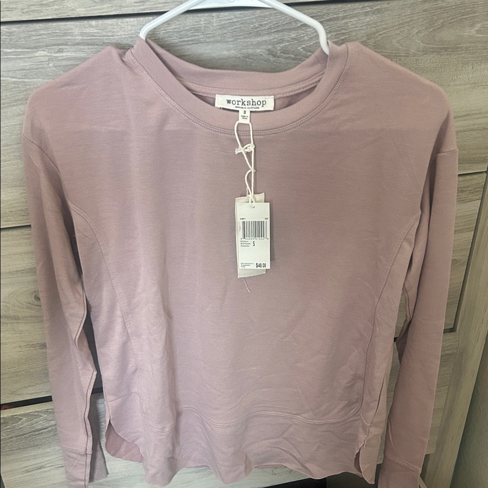 Workshop Republic Clothing Women's Mauve Long Sleeve Tee